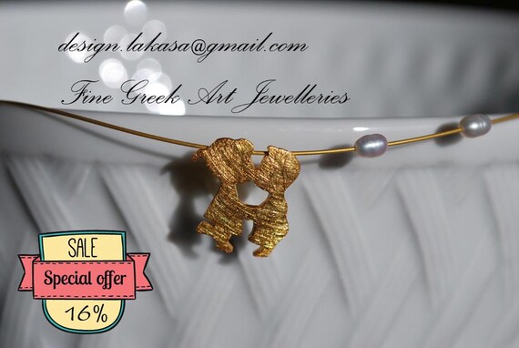 SALE kissing jewelry necklace sterling silver pearls collar best gifts ideas for her birthday girlfriend love boy girl for ever OFFER Price