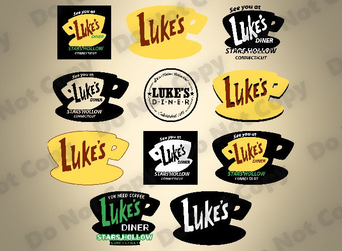 Luke's Diner SVG 11-Pack Bundle Color Layered Designs Cut