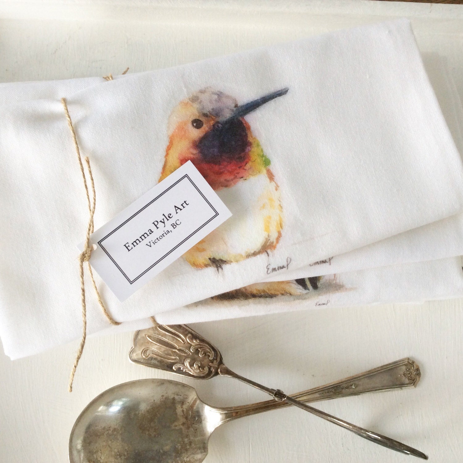 Hummingbird Tea Towel
