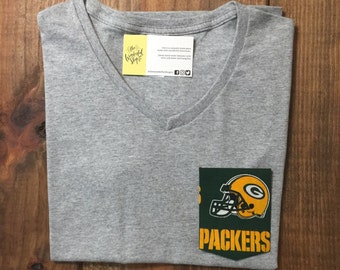Green Bay Packers | Wisconsin Football | Custom Pocket Tee | T-shirt| V-neck | Shirt| Onesie | Family | Mens | Womens | Kids | Baby