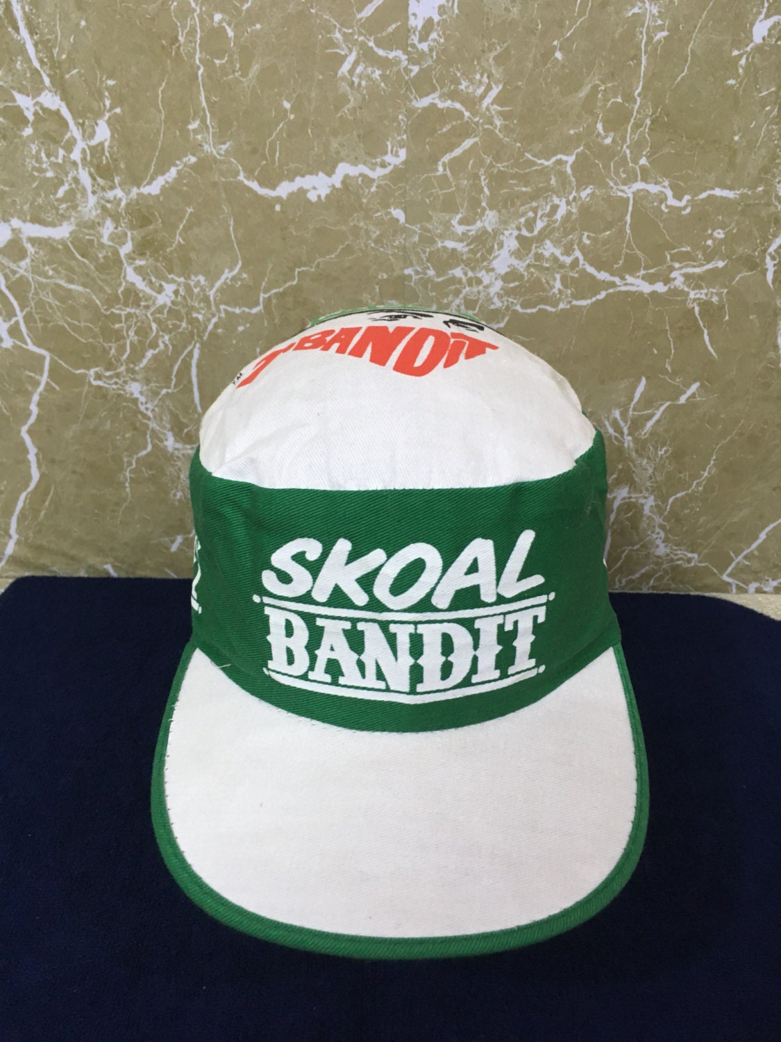 Vintage 70s Skoal Bandit Painter hat Trucker hat cap free