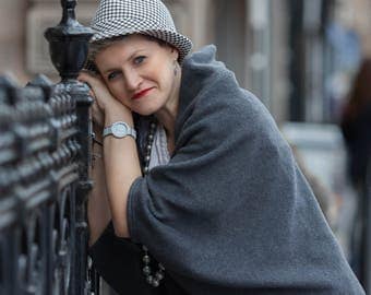 Glamping/Glamping in clothing/Grey bolero/Short Jacket/Plus size clothing/Plus size jackets/Women's jackets/fleece jackets/camping