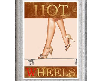 Hot wheels beautiful art print