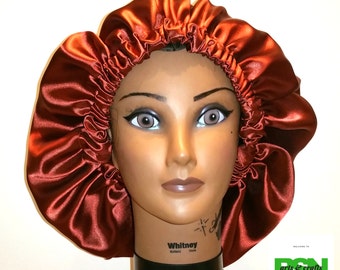 The Beautiful Bronze Satin Bonnet