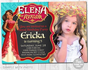 Elena of Avalor Invitation, Elena Invitations, Elena Avalor Invite, Elena Birthday Invite, Elena Avalor Printable, Elena Birthday Invitation