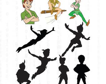 Peter Pan svg,png,jpg,eps for Print/Silhouette Cameo/Cricut and Many More