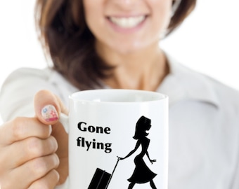 flight attendant mug, flight attendant coffee cup, stewardess mug, stewardess cup, flight attendant cofffee mug, funny stewardess cup,