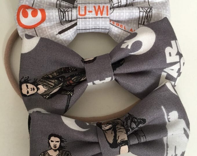 Star Wars fabric hair bow or bow tie
