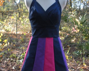 Halter Style Scalloped Mini Dress - Twilight Sparkle My Little Pony Colors - MLP Twilight Sparkle Cosplay Dress - Twilight Sparkle Costume