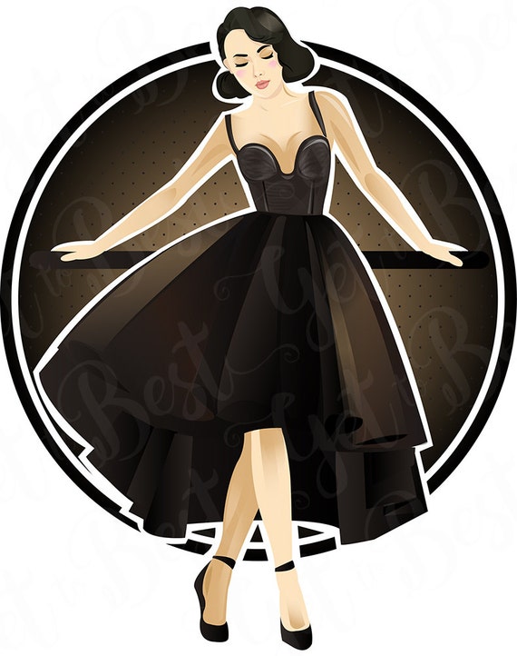 Woman In Black Dress Clipart Vector Art Fashion Women Clip Digital Download PNG 300dpi Illustration From Gettobest On Woman In Black Dress Clipart Vector Art Fashion Women Clip Digital Download PNG 300dpi Illustration From Gettobest On