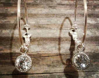 Crystal Hoop Earrings