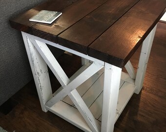 Farmhouse Style End Table
