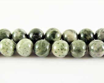 8mm green jasper beads green zebra jasper green zebra beads 8mm mala beads striped jasper zebra gemstone natural green jasper round jasper
