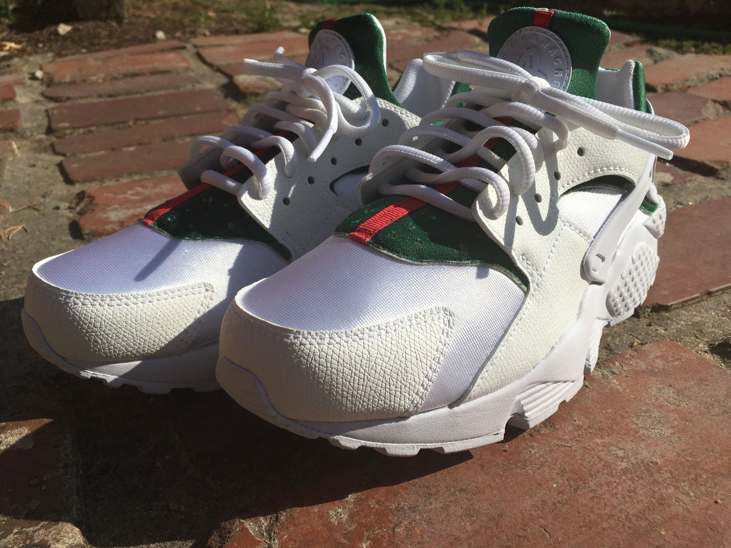 gucci huaraches white