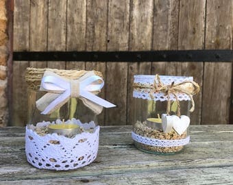 Pretty shabby chic trend candles