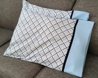 Blue / Black checkered Pillowcases