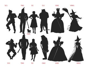 Wizard of Oz Individual Characters Vinyl Decal Sticker Car Truck Window Wall Bumper