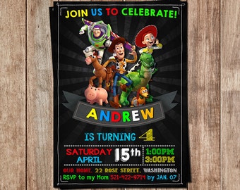 Toy Story invitation - Toy Story birthday - Toy Story birthday invitation - Toy Story Invite - Toy Story Cards - Toy Story Printable - Toy