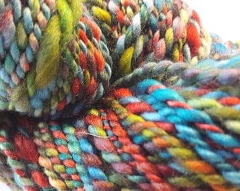 2 strands hand spun merino wool 65 grams em 78 grams