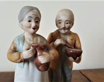 Set of 2 vintage, ARDCO Japanese figurines