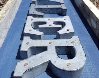 Custom Framed Barnwood and Galvanized Metal Signs - Heirloom Quality