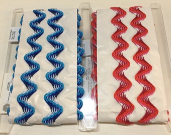 Jumbo Ric Rac Braid Multi Colour 35 mm Wide