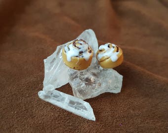 Cinnamon Roll Earrings