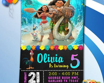 Moana/Moana Invitation/Moana Birthday/Moana Birthday Invitation/Moana Birthday Party/Moana Birthday Invites/Moana Invitation Digital