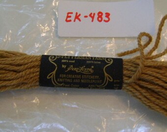 Yarn, Paragon, 100% Wool Crewel Needlepoint, #411 Light Sepia Brown, 8.8 Yards