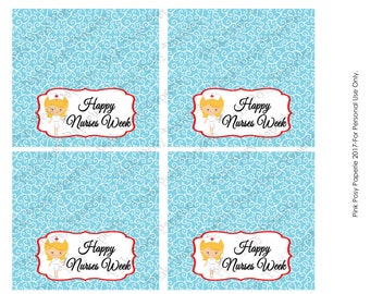 Printable Happy Nurses Week Bag Toppers - Instant Download