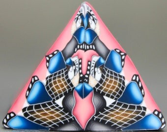 HALF PRICE SALE -Polymer Clay Triangle Cane (28bb)