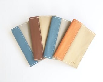Leather Passport Cover - Custom Colors - Passport Cover - Genuine Leather