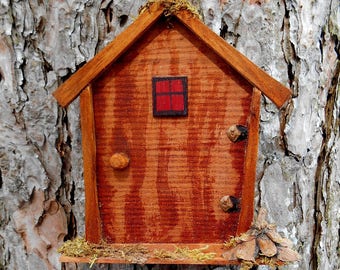 Fairy Garden Door, Natural Materials, Handmade, Miniature Fairy house door, one of a kind