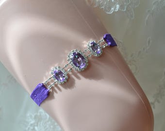 Purple Prom Garter- Prom Garter- Purple Garter-Prom-Garter-Garter Belt-Purple Garter belt
