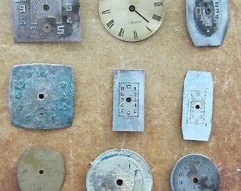 Vintage Antique Watch Assortment Faces - Steampunk - Scrapbooking P47
