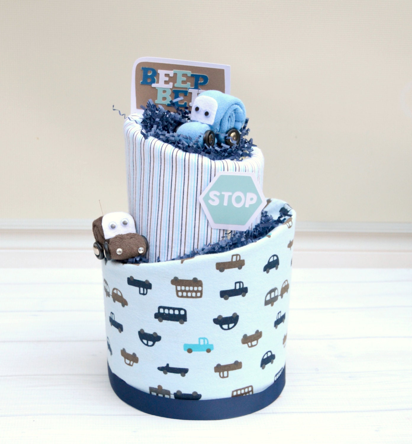 Race Car Baby Shower, Car Baby Gift, Beep Beep Baby Shower, Blue Baby