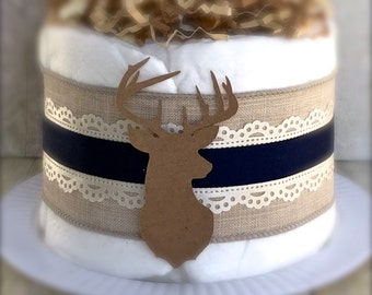 Woodlands Buck Mini Diaper Cake