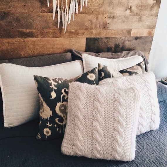 Chunky Cable Knit Throw Pillow