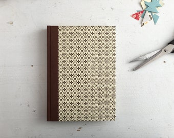 Paper Address Book brown graphic star, telephone directory