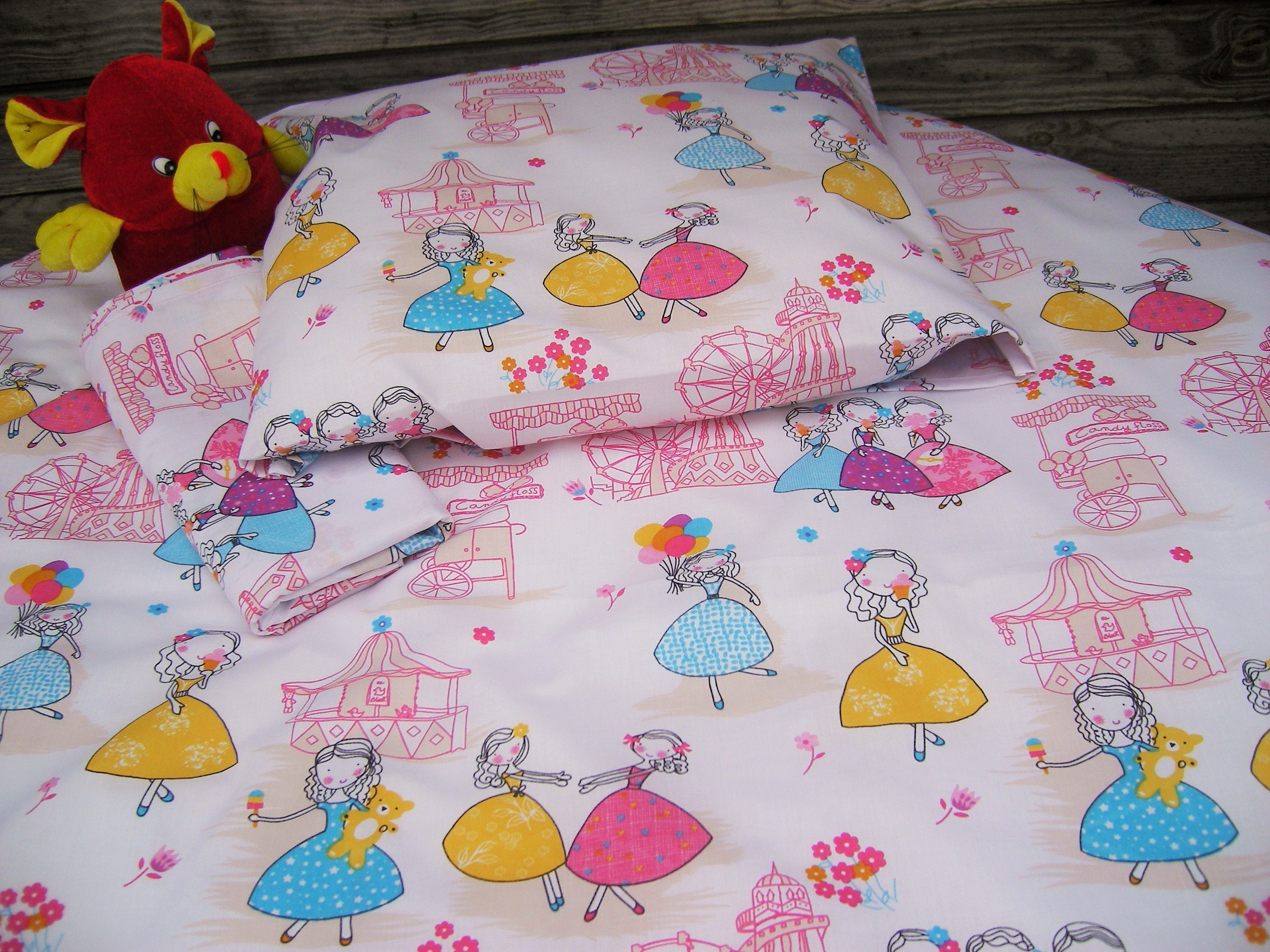 Baby Toddler Bedding Set 3pcs CARS Pure Cotton Bed Linen