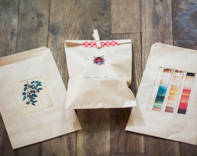 Personalized Favor Bags - Custom printed- Send us your text, artwork or logo- size 6 1/4 x 9 1/4 inches