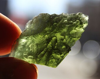 Moldavite Green Meteorite Stone Specimen