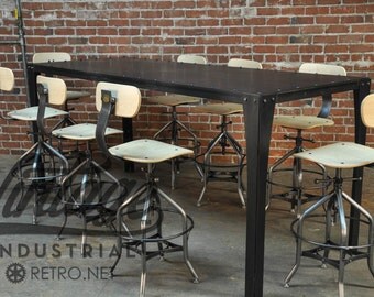 Vintage Industrial Toledo Reproduction Drafting Stool / Chair (EIGHT)