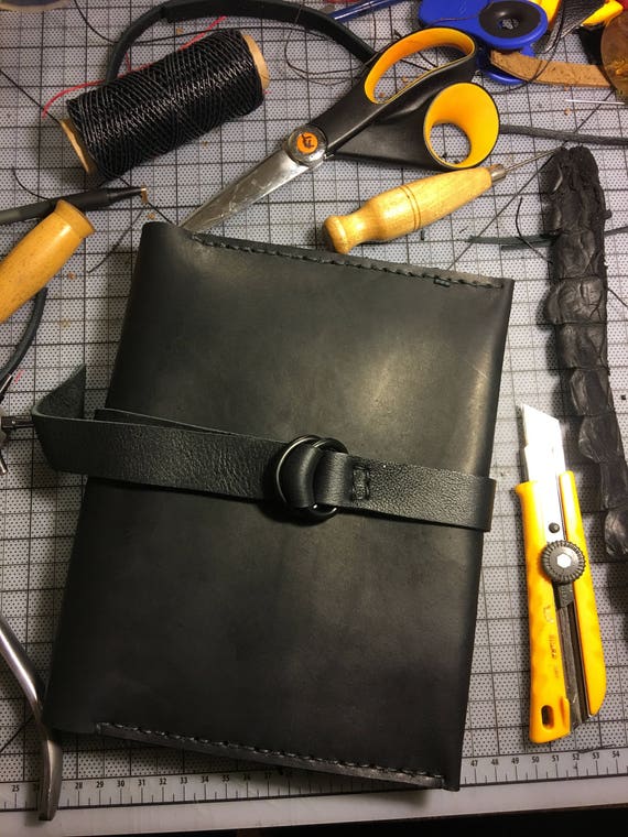 iPad mini binder Junior legal pad Leather 3 ring binder A5