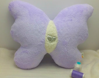 plush butterfly pillow