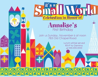 A Small World Invitations 8