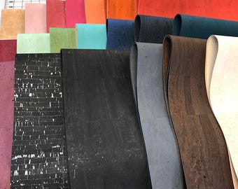 Natural Cork Fabric - Many Colors Available