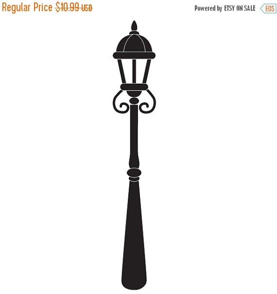 20% OFF SALE Lamp Post Wall Stencil for Painting by MyWallStencils