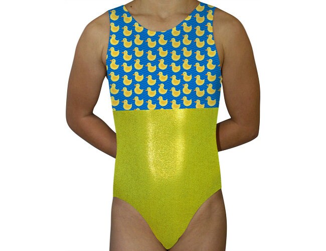 Rubber Yellow Ducky Leotard Gymnastics Leotards Girls Gymnast