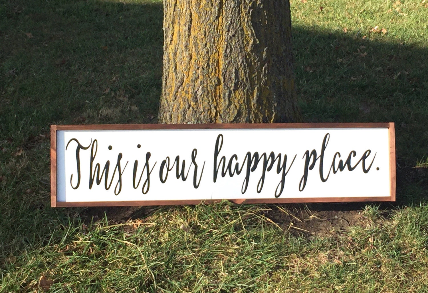 This Is Our Happy Place Sign Hand Painted Wall Art Happy